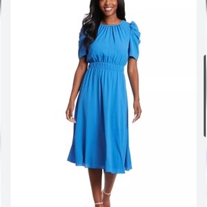 London Times Smock Waist Dress